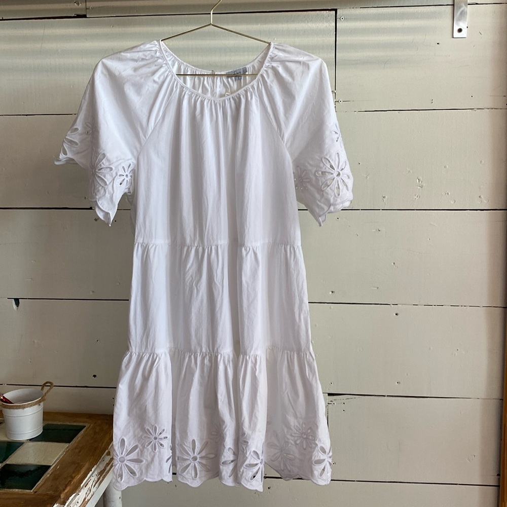 Rails size L White, Eyelet Dress